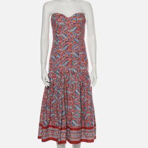 Veronica Beard Fiore Dress Clay Multi Size 8 NWT